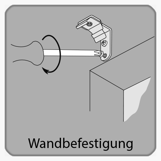 Wandbefestigung